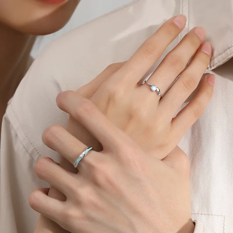 Suddenly Lucky S999 Fine Silver Rings Unisex-1