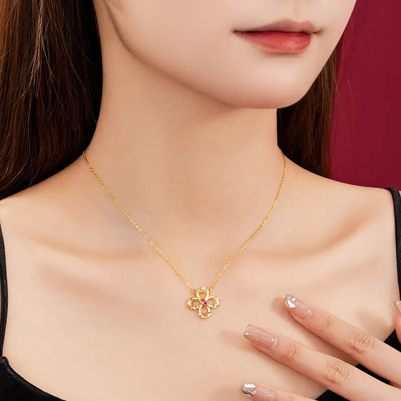 Suddenly Lucky 925 Sterling Silver Necklaces Women's-5