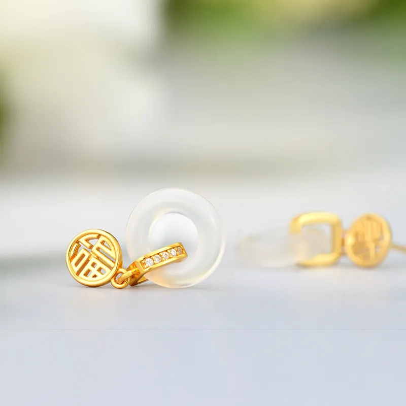 Suddenly Lucky Chalcedony Earrings Women's-5