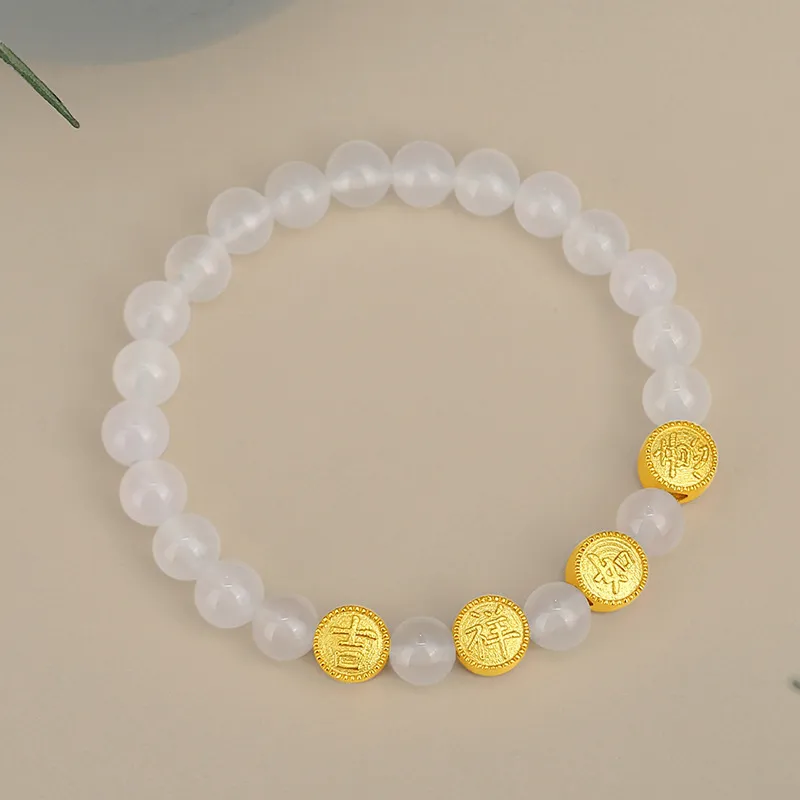 Suddenly Lucky Chalcedony Bracelets Women's-9