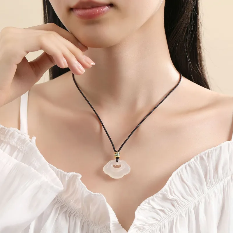 Suddenly Lucky Chalcedony Necklaces Women's-1