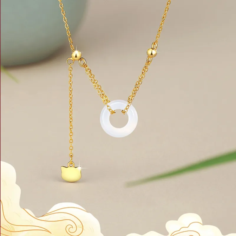 Suddenly Lucky Chalcedony Necklaces Women's-1
