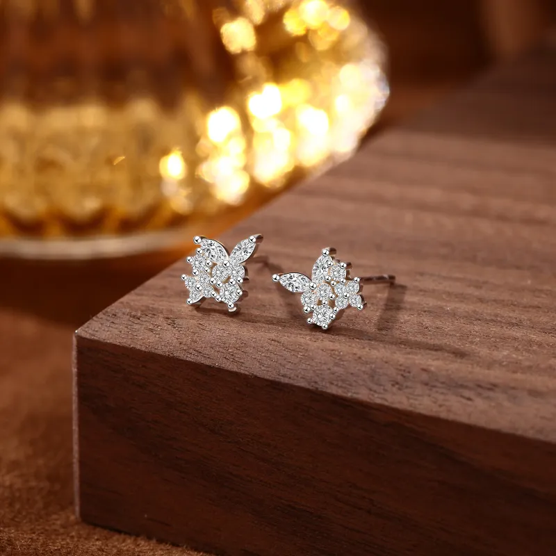 Suddenly Lucky 999 Fine Silver Stud Earrings Women's-2