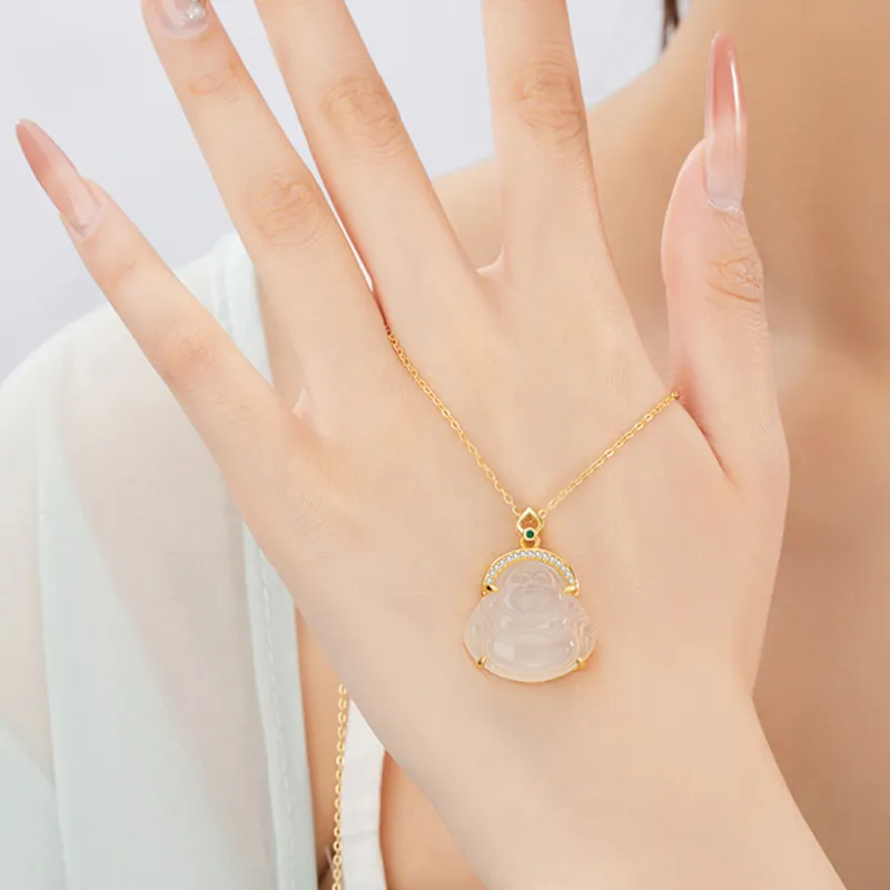 Suddenly Lucky Chalcedony Necklaces Women's-1