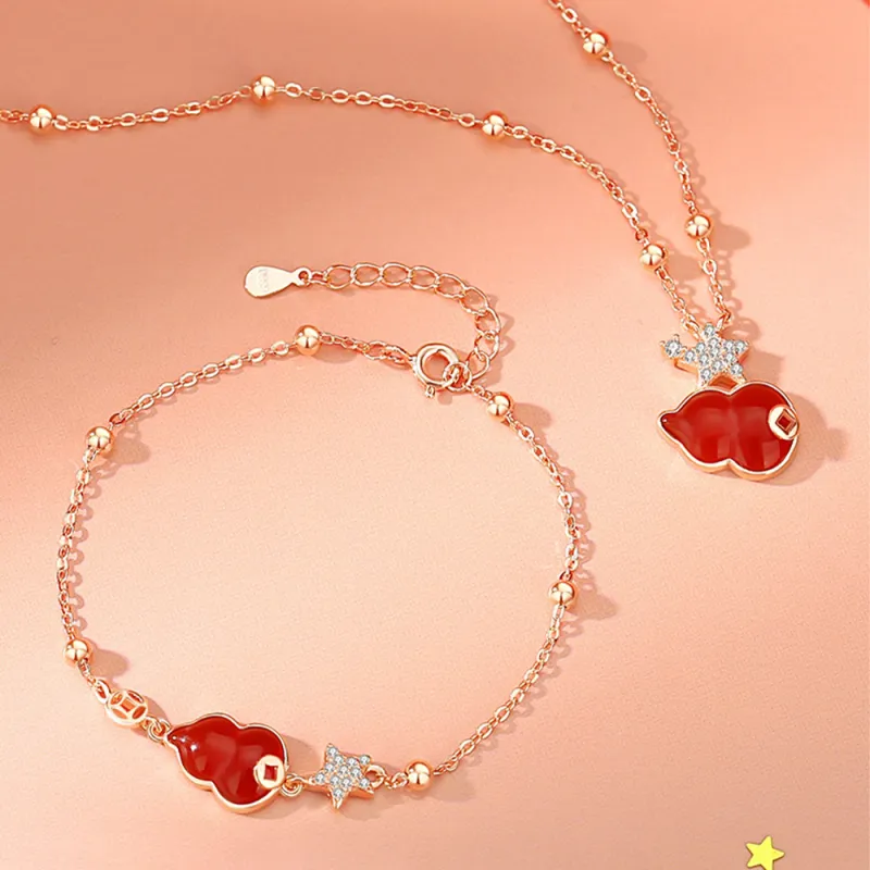 Suddenly Lucky Agate Necklaces Women's-4