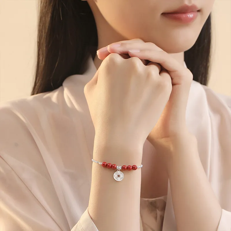 Suddenly Lucky Reconstructed Cinnabar Bracelets Women's-3