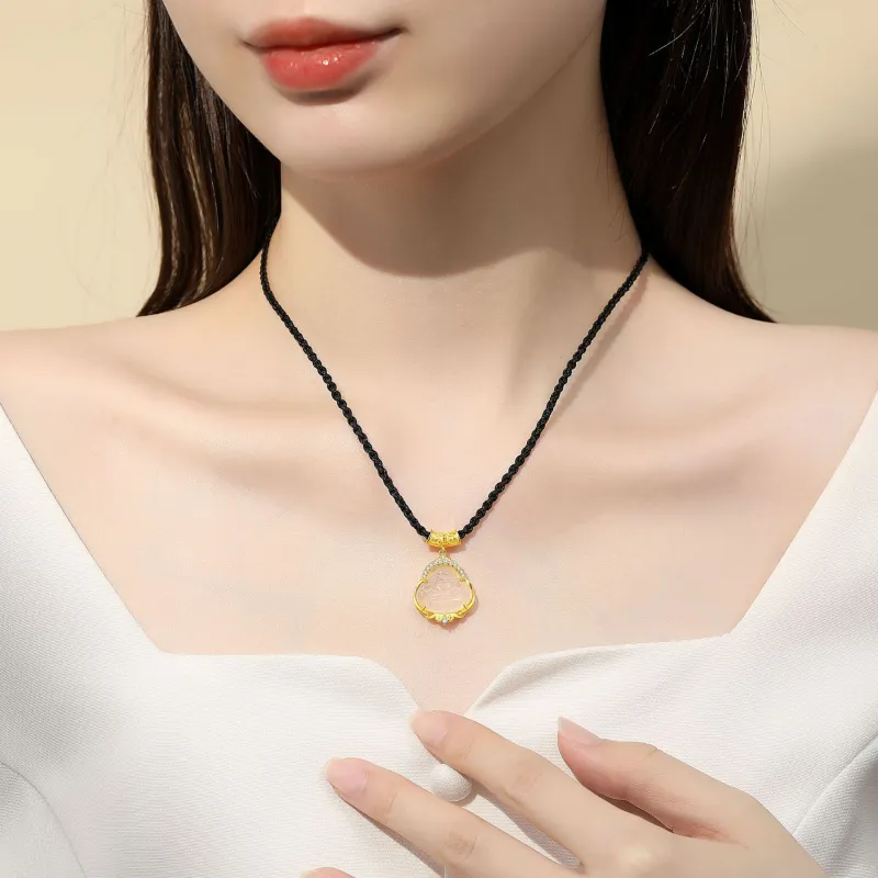 Suddenly Lucky Chalcedony Necklaces Women's-1