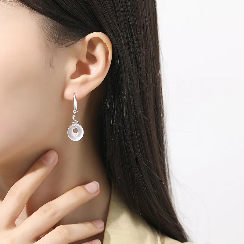 Suddenly Lucky Chalcedony Earrings Women's-3