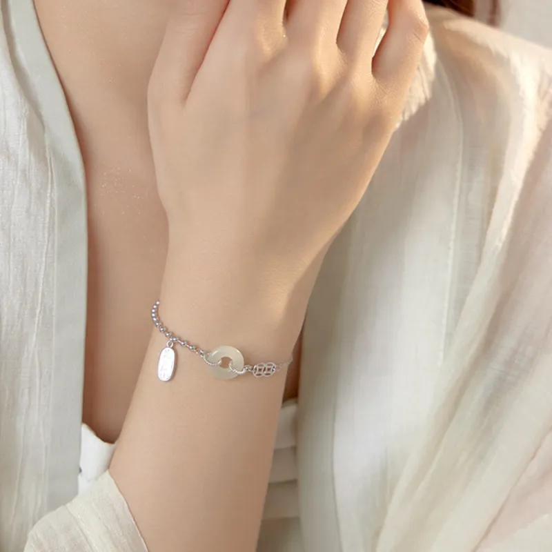 Suddenly Lucky Chalcedony Jade Bracelets Women's-2