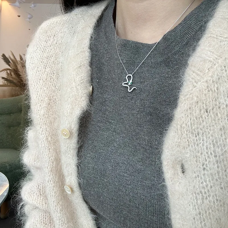 Suddenly Lucky 925 Sterling Silver Necklaces Women's-4