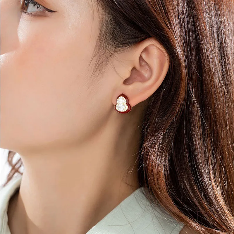Suddenly Lucky Alloy Stud Earrings Women's-2