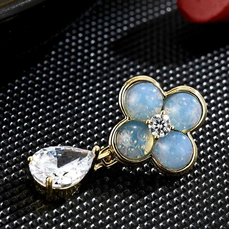 Suddenly Lucky Alloy Brooches Women's Blue-3