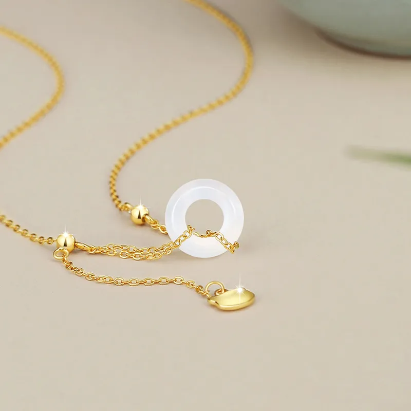 Suddenly Lucky Chalcedony Necklaces Women's-6