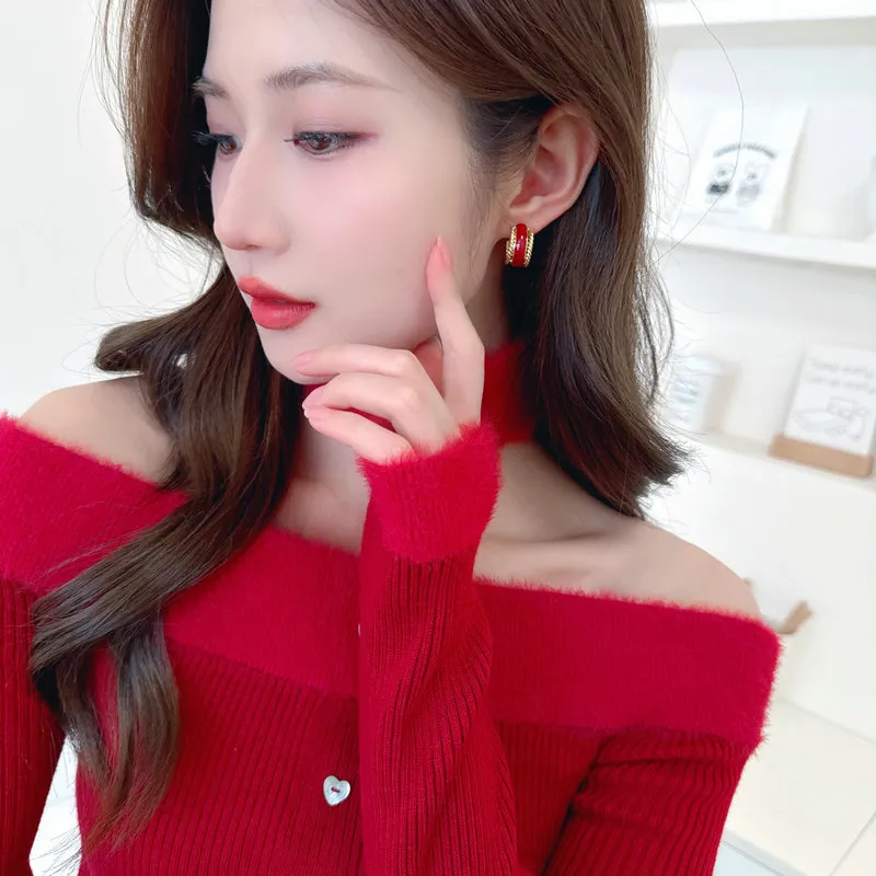 Suddenly Lucky Alloy Earrings Women's-3