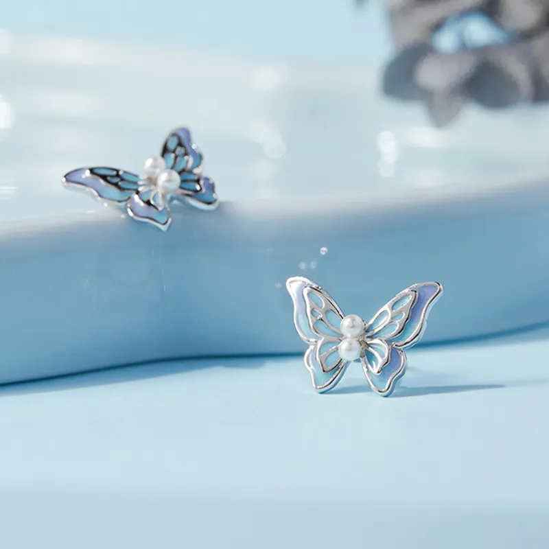 Suddenly Lucky 925 Sterling Silver Stud Earrings Women's-4