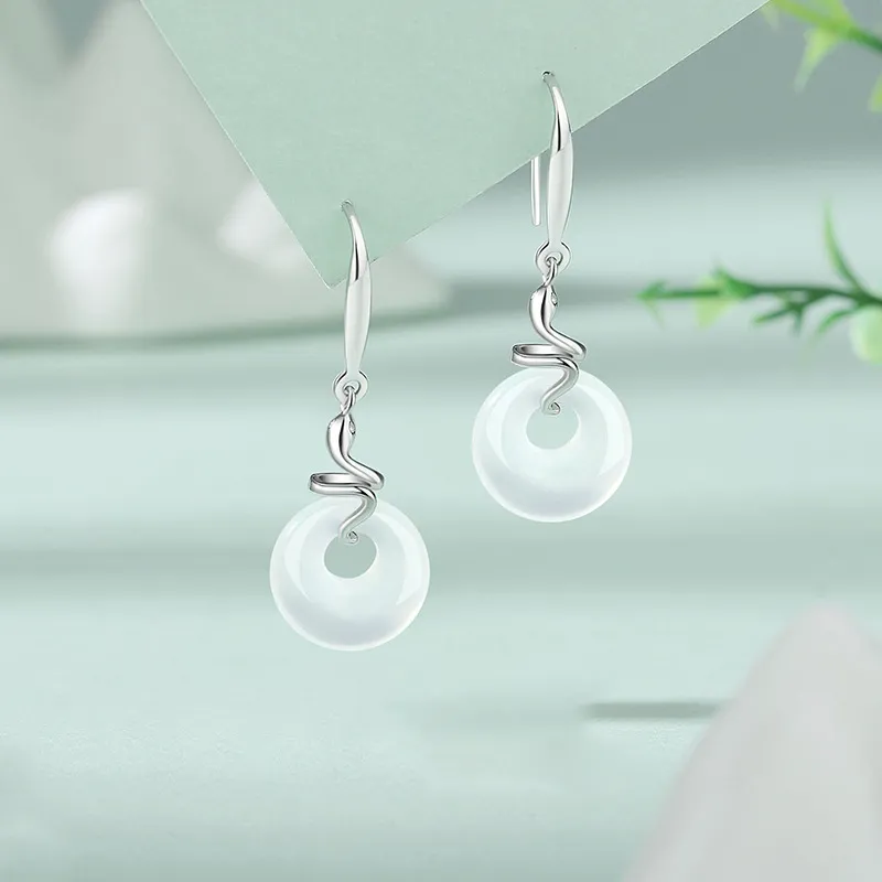 Suddenly Lucky Chalcedony Earrings Women's-4
