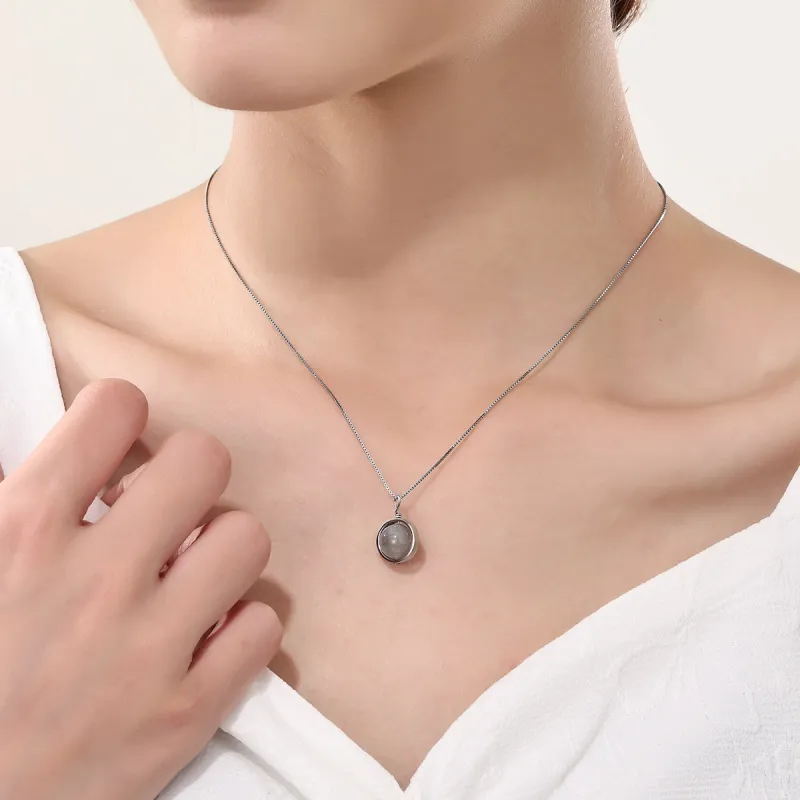 Suddenly Lucky Moonstone Jade Necklaces Women's-2