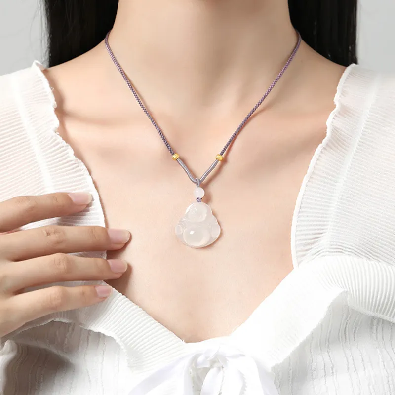 Suddenly Lucky Chalcedony Necklaces Women's-1
