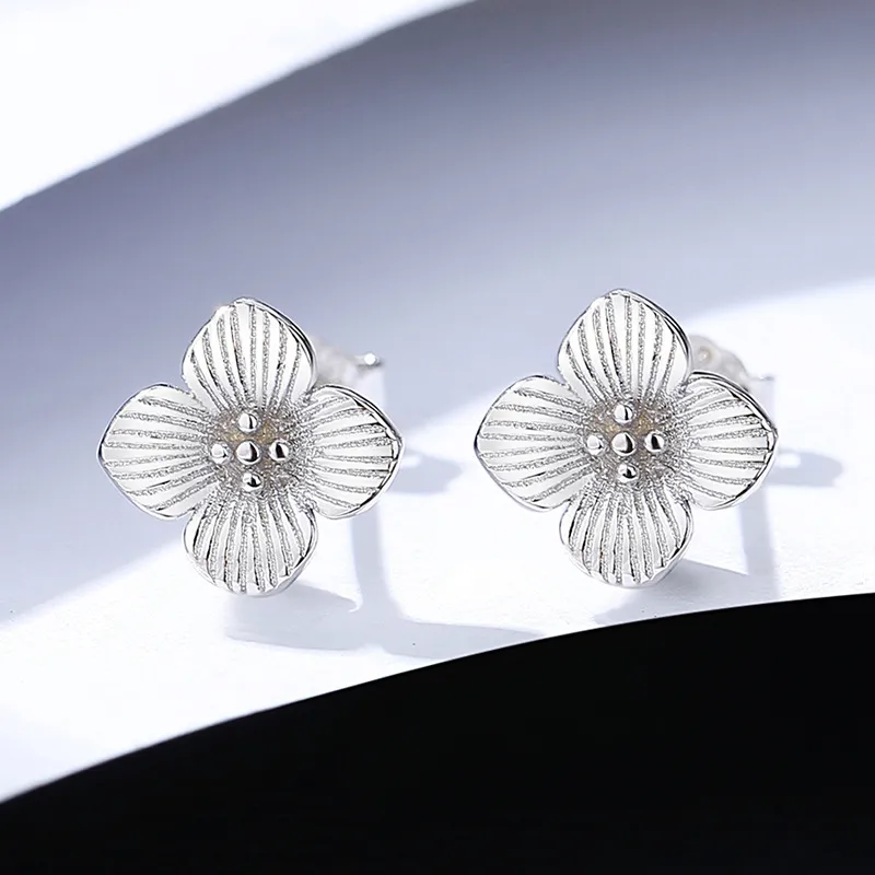 Suddenly Lucky 925 Sterling Silver Stud Earrings Women's-4