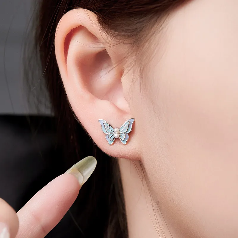 Suddenly Lucky 925 Sterling Silver Stud Earrings Women's-1
