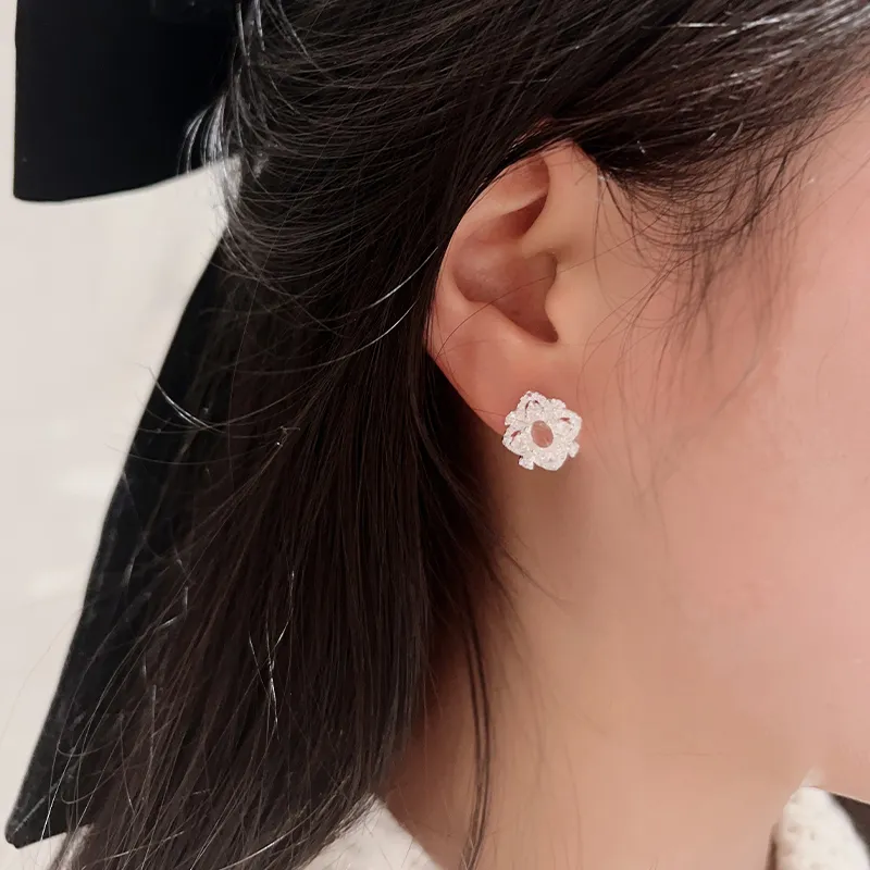 Suddenly Lucky Chalcedony Stud Earrings Women's-1