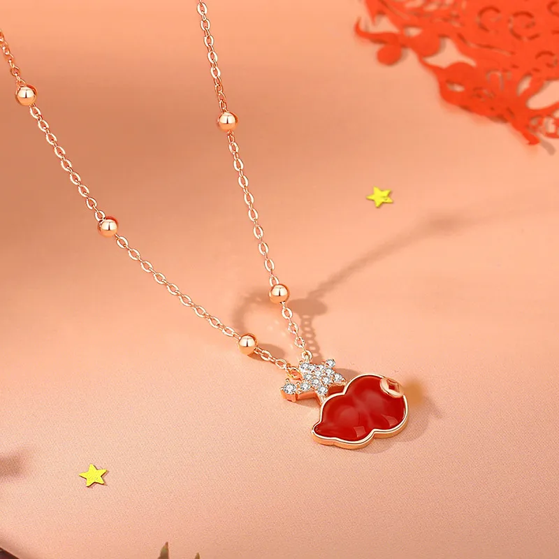Suddenly Lucky Agate Necklaces Women's-3