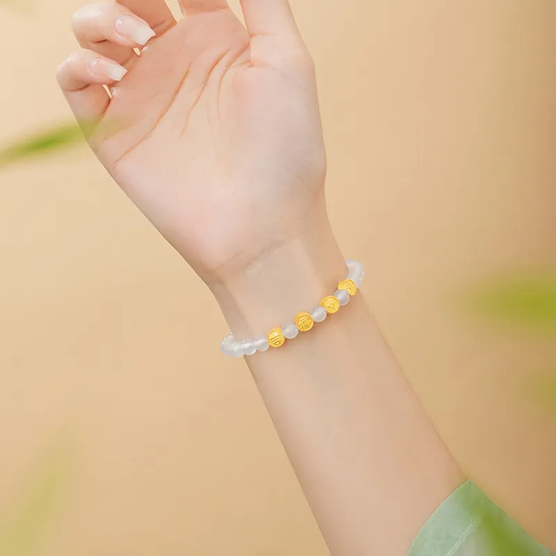 Suddenly Lucky Chalcedony Bracelets Women's-7