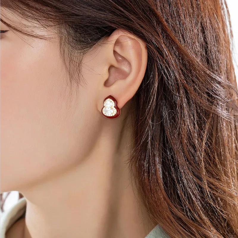 Suddenly Lucky Alloy Stud Earrings Women's-1