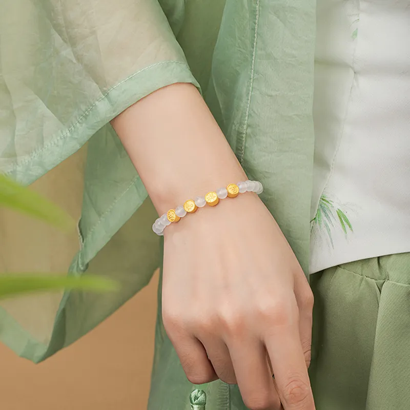 Suddenly Lucky Chalcedony Bracelets Women's-5