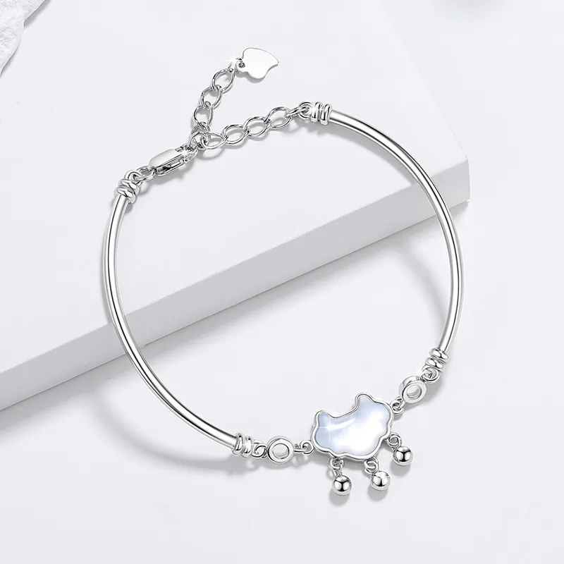 Suddenly Lucky S925 Silver Fritillary Bracelets Women's-4