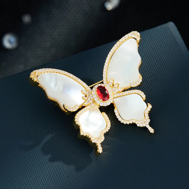 Suddenly Lucky Alloy Fritillary Brooches Women's-5