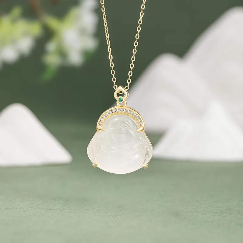Suddenly Lucky Chalcedony Necklaces Women's-2