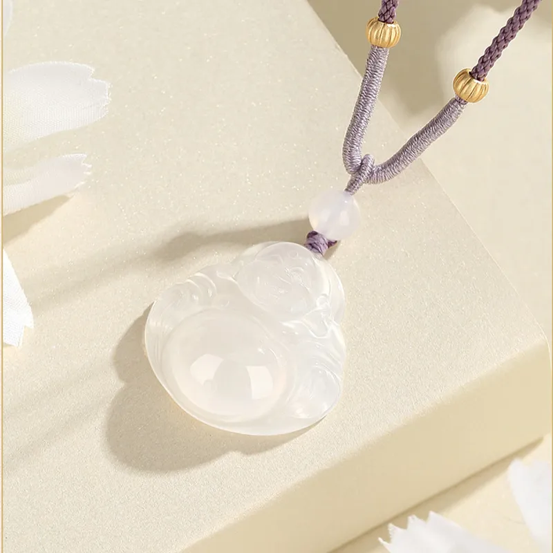 Suddenly Lucky Chalcedony Necklaces Women's-3