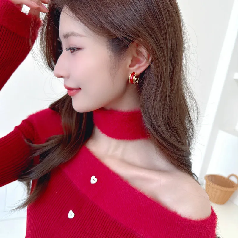 Suddenly Lucky Alloy Earrings Women's-1