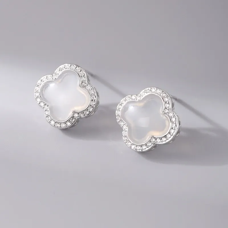 Suddenly Lucky Chalcedony Earrings Women's-2
