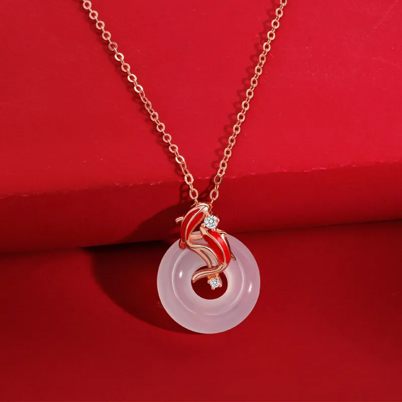Suddenly Lucky Chalcedony Necklaces Women's-1