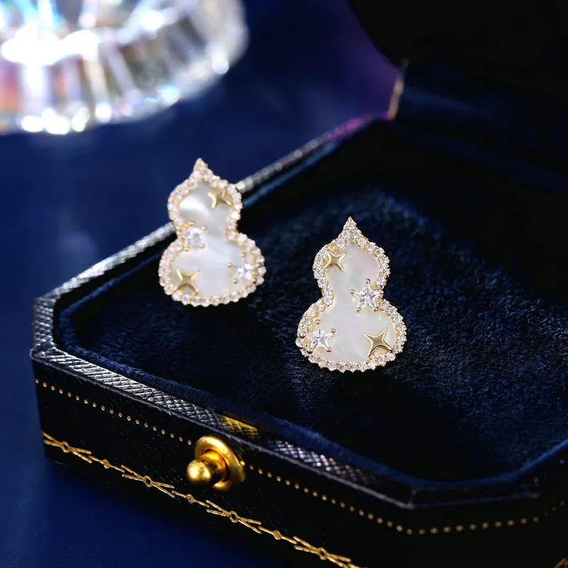 Suddenly Lucky Alloy Stud Earrings Women's-1
