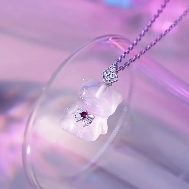 Suddenly Lucky Chalcedony Necklaces Women's-2