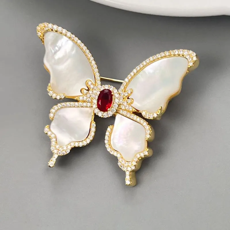 Suddenly Lucky Alloy Fritillary Brooches Women's-1