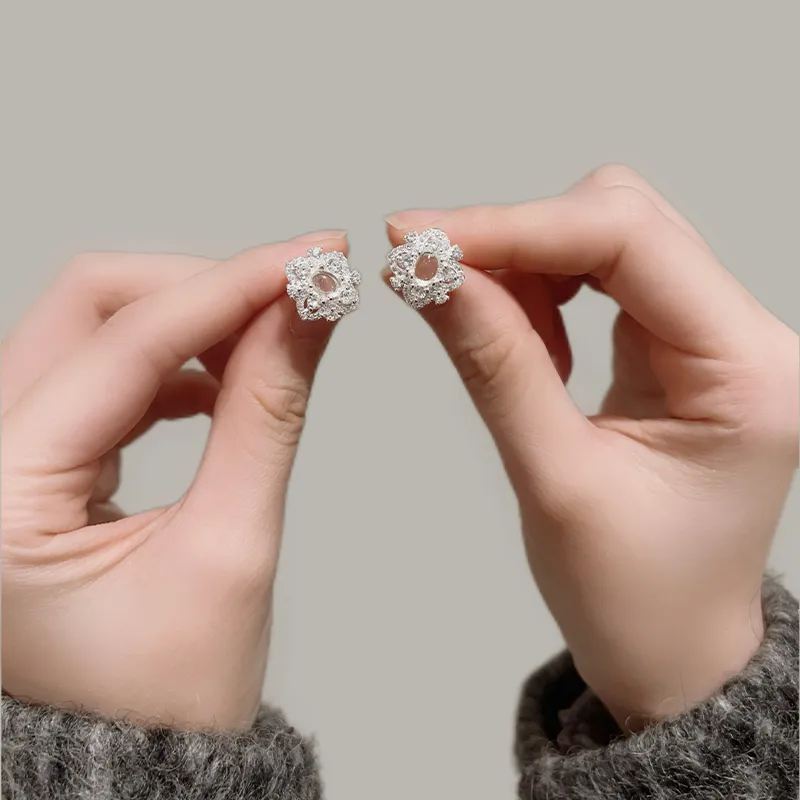Suddenly Lucky Chalcedony Stud Earrings Women's-4
