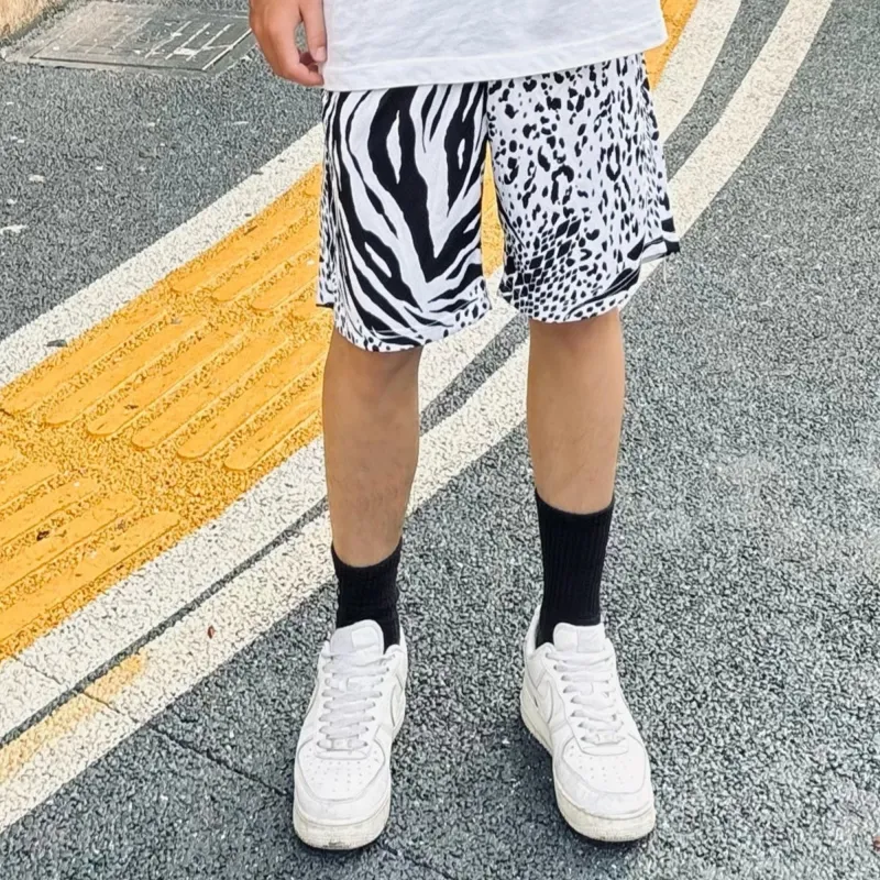 Nomt Casual Shorts Unisex Zebra Print-5