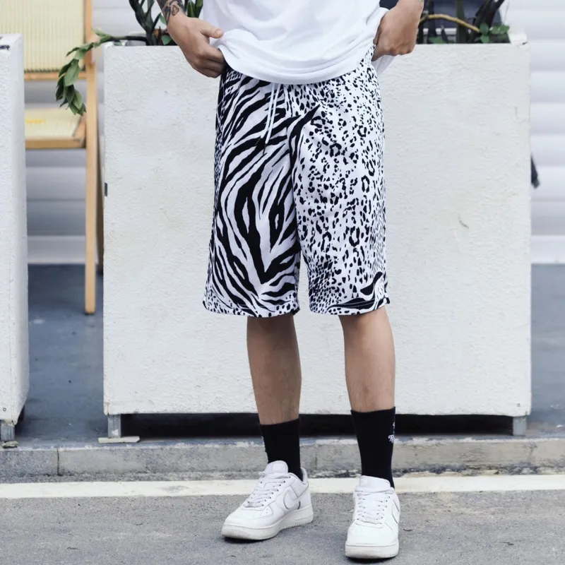 Nomt Casual Shorts Unisex Zebra Print-6