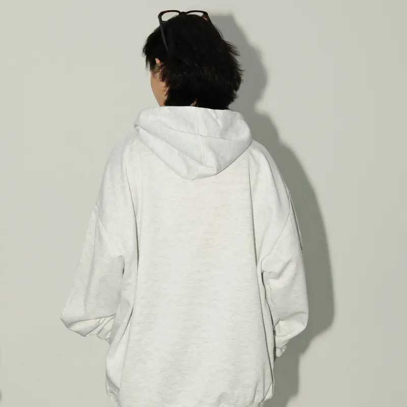 Nomt Sweatshirt Unisex White Heather Gray-6