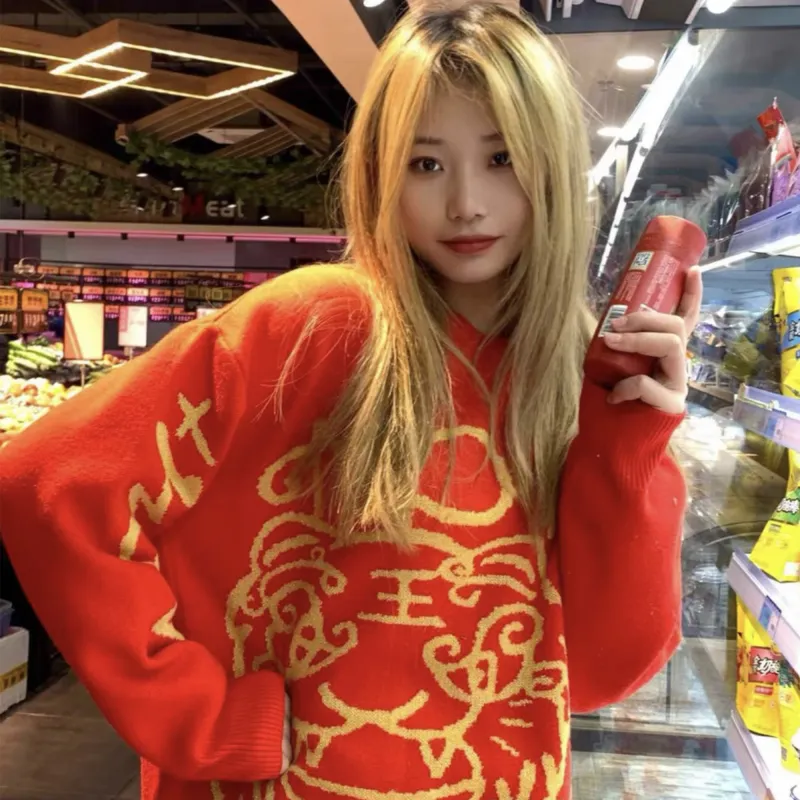 NOMT Sweaters Unisex Red-2