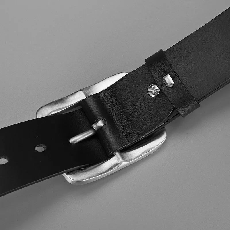 Yamaichi Maru Top Grain Cow Leather Leather Belts Men's 3.7 Cm-2