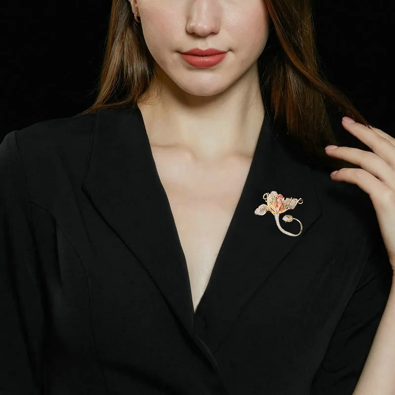 Yamaichi Maru High Quality Eco Friendly Copper · Electroplated Brooches Women's-3