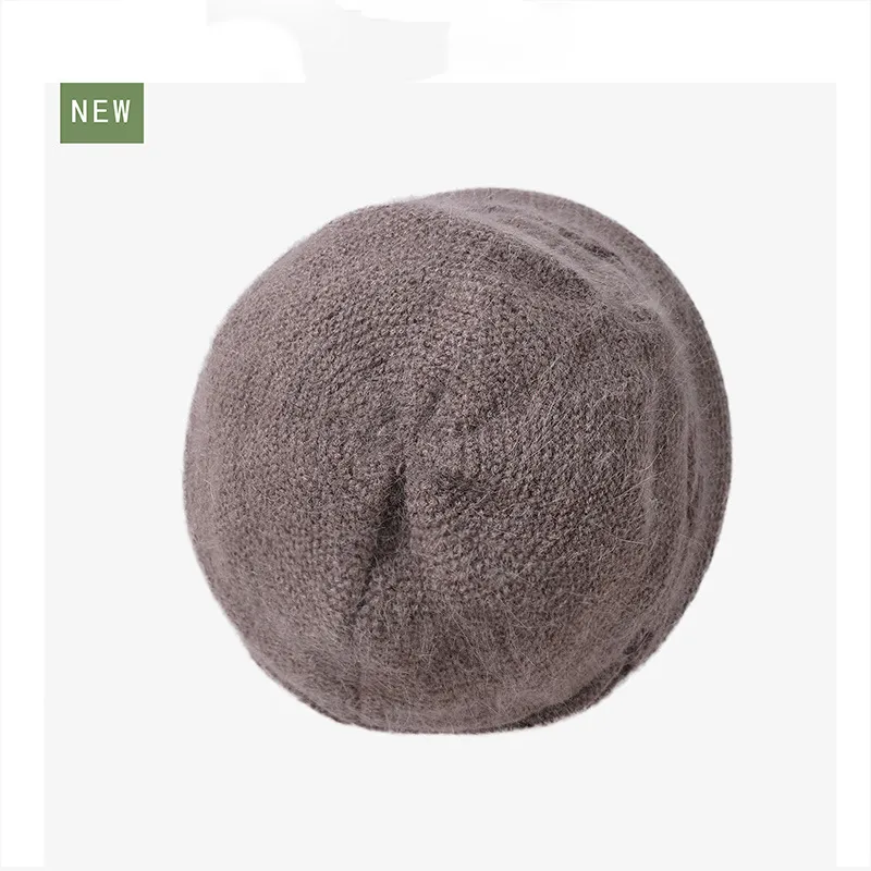 Yamaichi Maru 16% Rabbit Fur 45% Acrylic 34% Polyester Nylon Beanies Women's-1