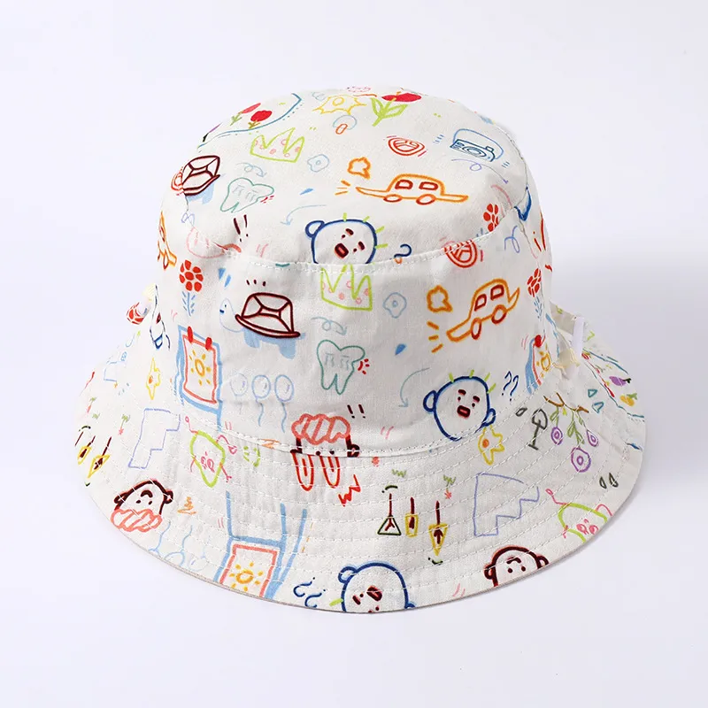 Yamaichi Maru Cotton Blend Bucket Hats Kids' White-1