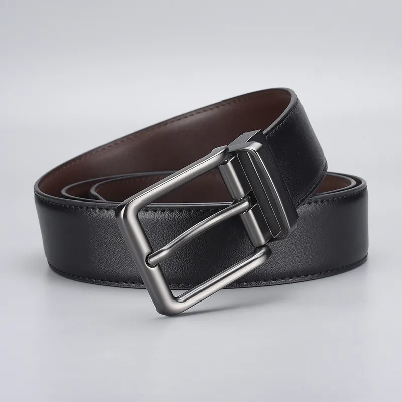 Yamaichi Maru Cow Split Leather Leather Belts Men's 3.4 Cm-1