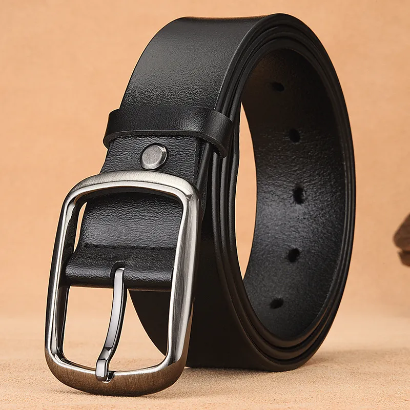 Yamaichi Maru High-Quality Cow Leather Leather Belts Men's 3cm-1